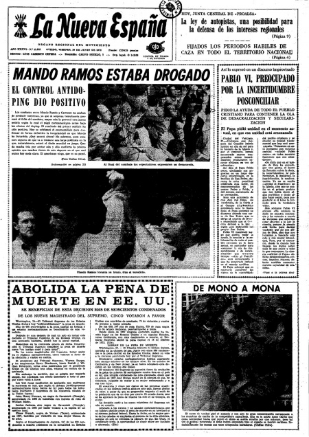 Portada Viernes 30 de  de 1972