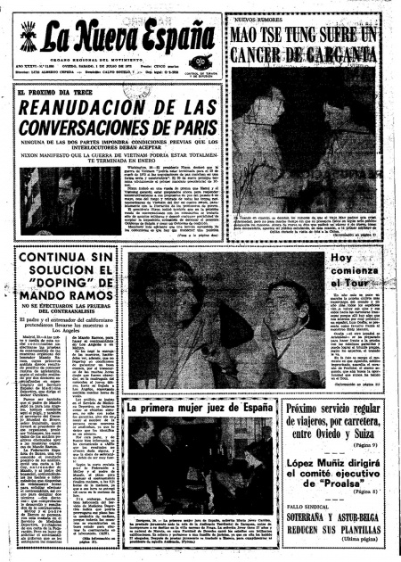 Portada Sábado 1 de  de 1972
