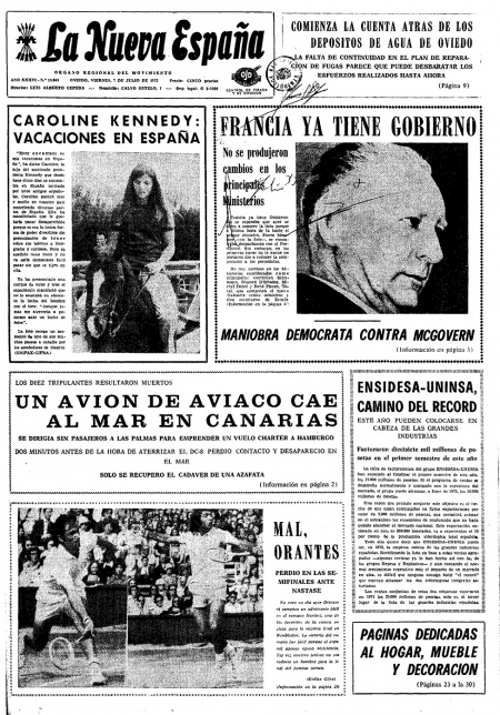 Portada Viernes 7 de  de 1972