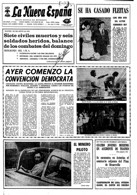Portada Martes 11 de  de 1972