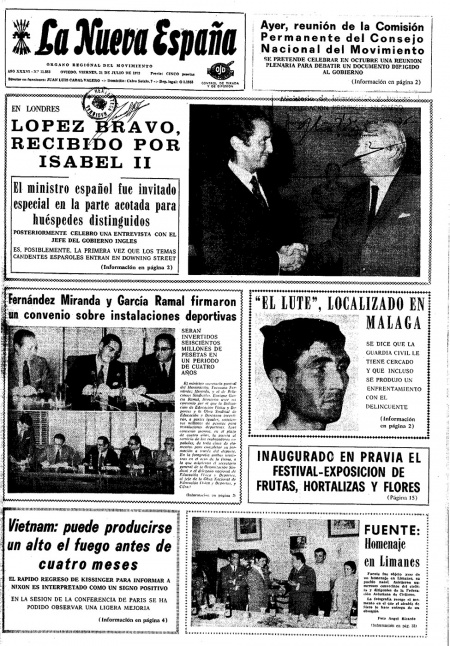 Portada Viernes 21 de  de 1972