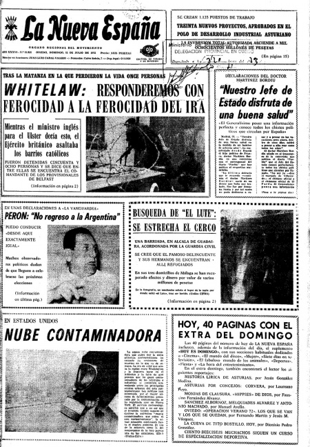 Portada Domingo 23 de  de 1972