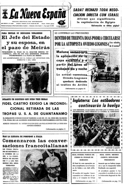 Portada Viernes 28 de  de 1972