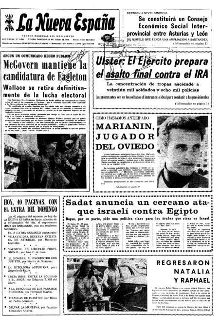 Portada Domingo 30 de  de 1972