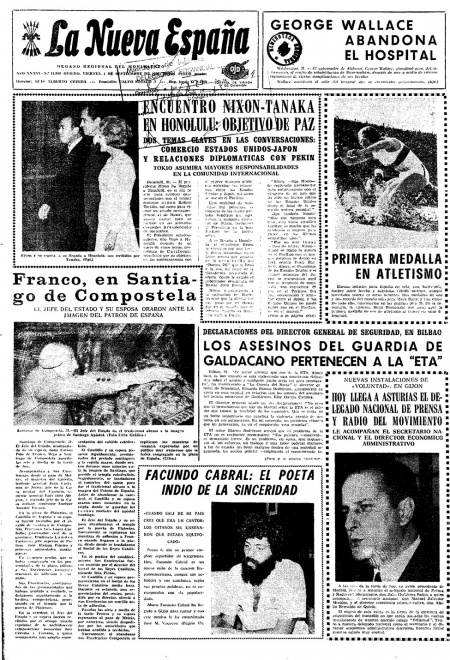 Portada Viernes 1 de  de 1972