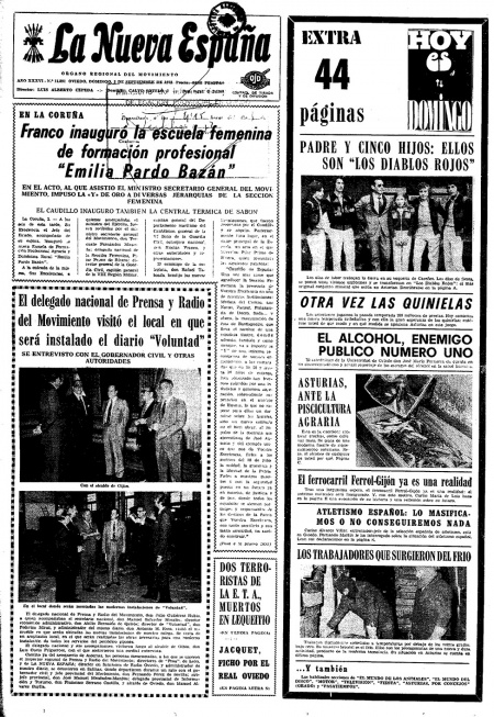 Portada Domingo 3 de  de 1972