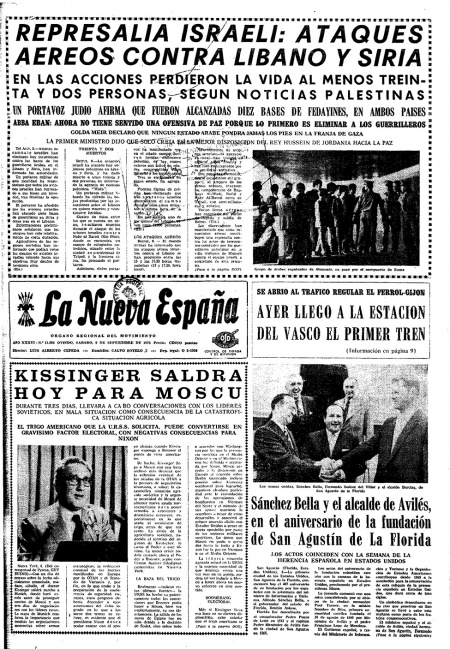 Portada Sábado 9 de  de 1972