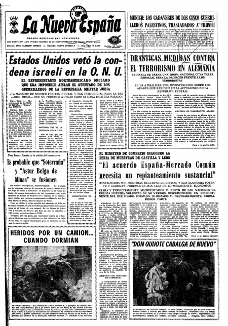 Portada Martes 12 de  de 1972
