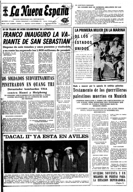 Portada Miércoles 13 de  de 1972