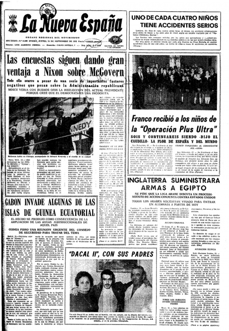 Portada Jueves 14 de  de 1972