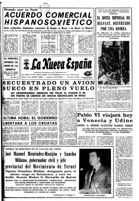 Portada Sábado 16 de  de 1972