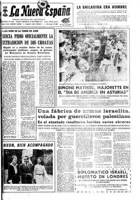 Portada Miércoles 20 de  de 1972