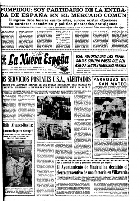 Portada Viernes 22 de  de 1972