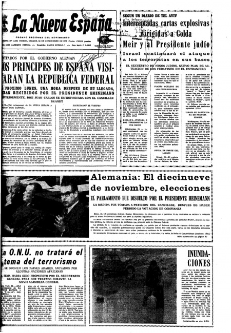 Portada Sábado 23 de  de 1972