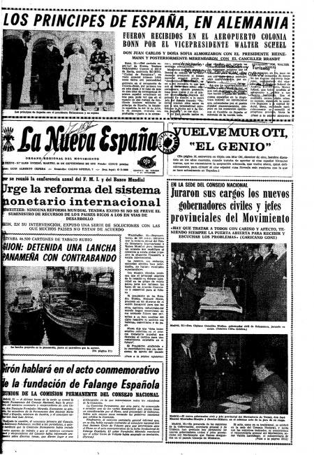 Portada Martes 26 de  de 1972