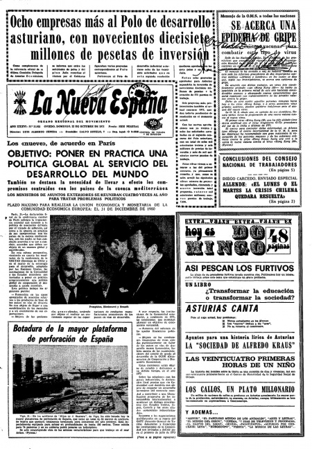 Portada Domingo 22 de Octubre de 1972