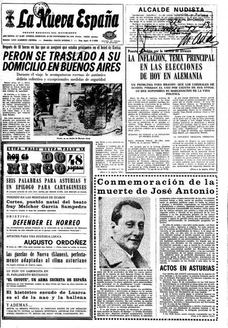 Portada Domingo 19 de Noviembre de 1972