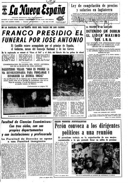 Portada Martes 21 de Noviembre de 1972