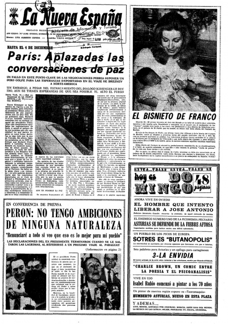 Portada Domingo 26 de Noviembre de 1972