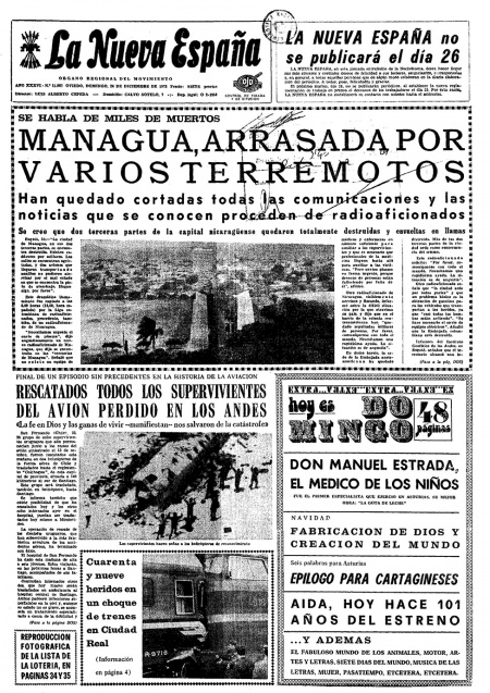 Portada Domingo 24 de Diciembre de 1972