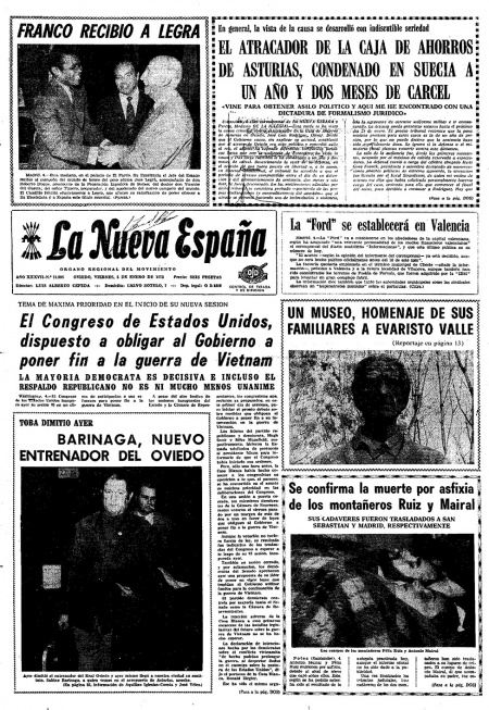 Portada Viernes 5 de  de 1973