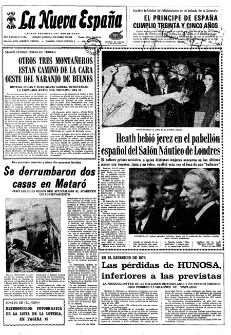 Portada Sábado 6 de  de 1973