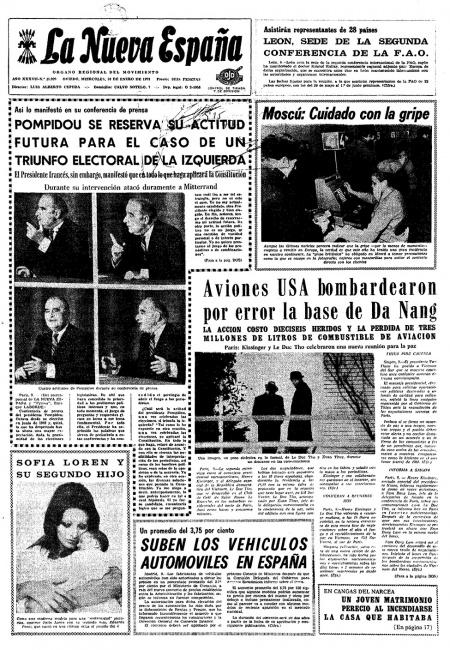 Portada Miércoles 10 de  de 1973