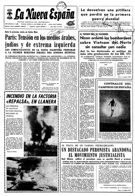 Portada Jueves 11 de  de 1973
