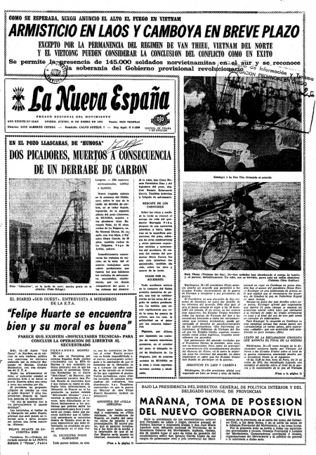Portada Jueves 25 de  de 1973