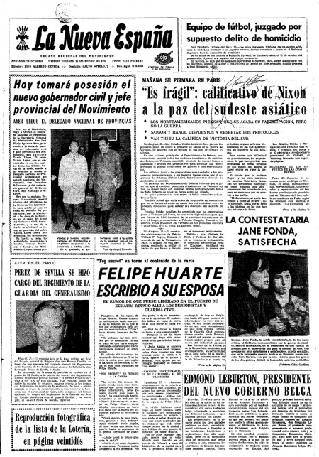 Portada Viernes 26 de  de 1973