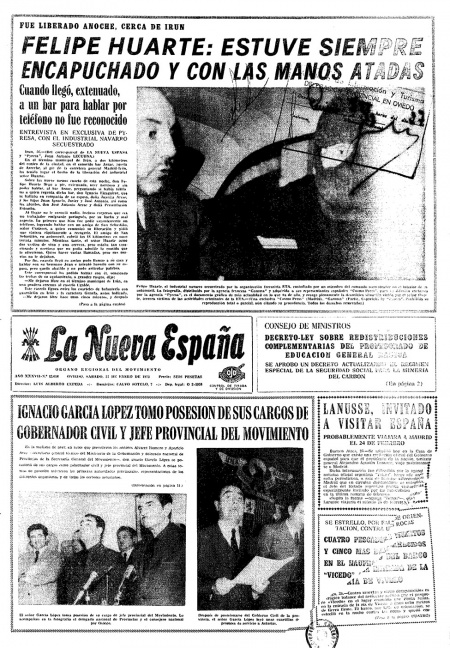 Portada Sábado 27 de  de 1973