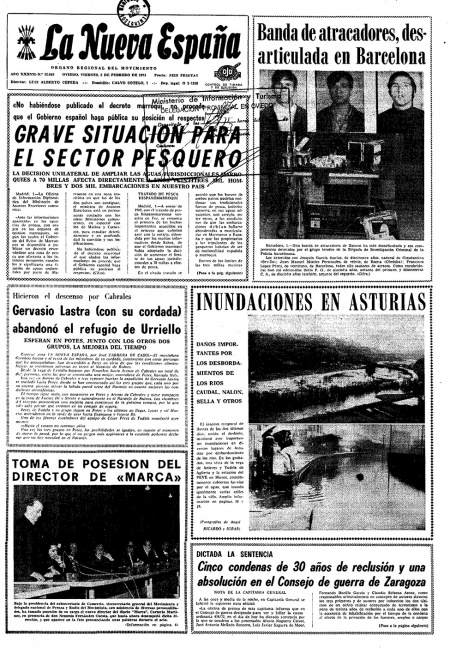 Portada Viernes 2 de  de 1973
