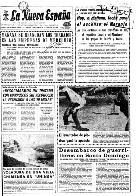 Portada Martes 6 de  de 1973