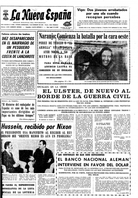Portada Miércoles 7 de  de 1973