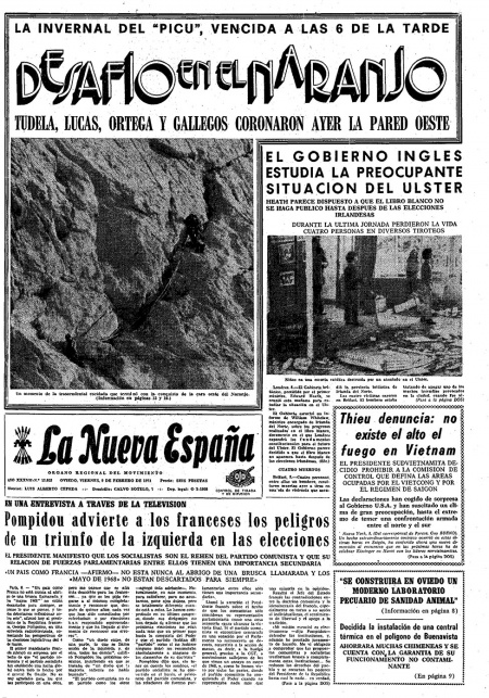 Portada Viernes 9 de  de 1973