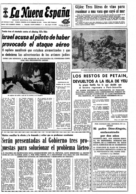 Portada Viernes 23 de  de 1973