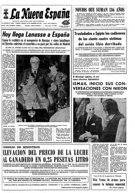 Portada Sábado 24 de  de 1973
