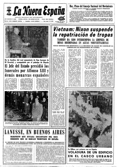 Portada Jueves 1 de  de 1973