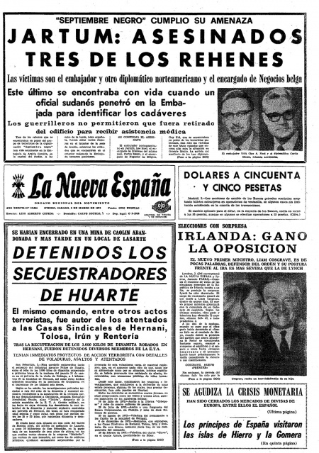Portada Sábado 3 de  de 1973