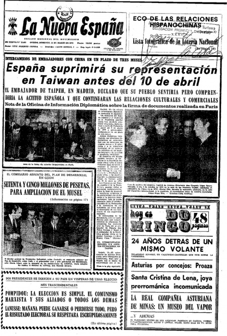 Portada Domingo 11 de  de 1973