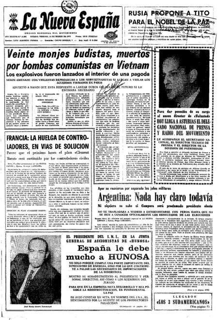 Portada Viernes 16 de  de 1973