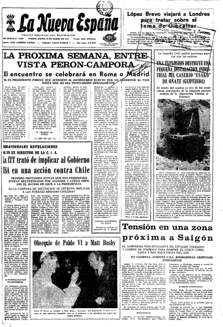 Portada Jueves 22 de  de 1973