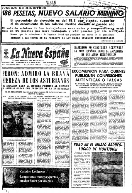 Portada Sábado 24 de  de 1973