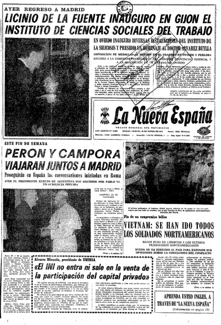 Portada Viernes 30 de  de 1973