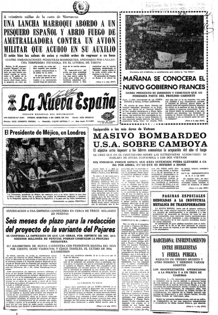 Portada Miércoles 4 de  de 1973