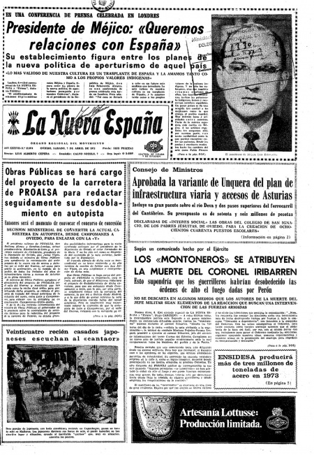 Portada Sábado 7 de  de 1973