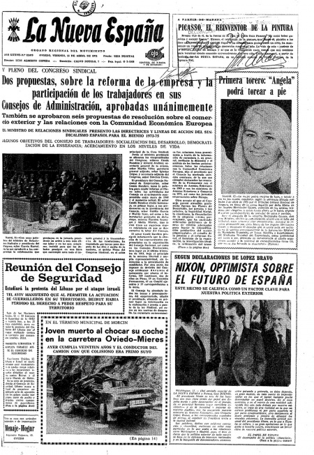 Portada Viernes 13 de  de 1973