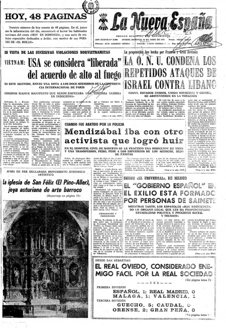 Portada Domingo 22 de  de 1973