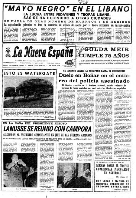 Portada Viernes 4 de  de 1973