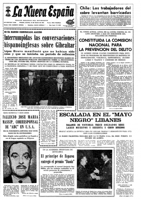 Portada Jueves 10 de  de 1973